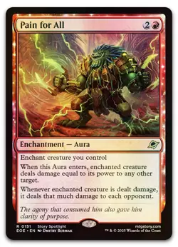 Pain for All #151 (Foil) (NM) Edge of Eternities EOE Magic MTG - Image 1