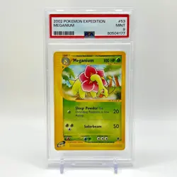 PSA 9 Meganium 53/165 Non - Holo Expedition 2002 Pokemon MINT Pop 50 - Image 1