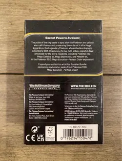 Pokemon TCG: Mega Evolution-Perfect Order Booster Bundle (6 Packs) New Sealed - Image 2
