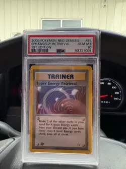 Pokemon Neo Genesis 2000 Super Energy Retrieval 1st Edition PSA 10 - Image 1