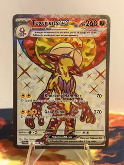 Pokemon TCG Toxtricity ex 227/182 Ultra Rare Paradox Rift Holo Near Mint - Image 1