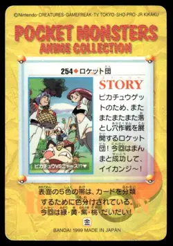 Team Rocket NO. 254 Bandai Carddass Series 8 Pokemon Japanese ~ HP - Image 2