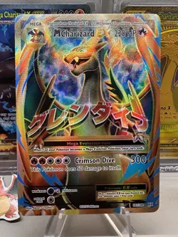 2016 POKEMON XY EVOLUTIONS #101 FULL ART/M CHARIZARD EX 101/108 - Image 1