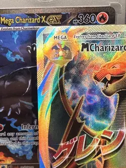 2016 POKEMON XY EVOLUTIONS #101 FULL ART/M CHARIZARD EX 101/108 - Image 3
