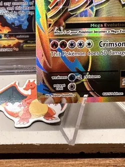 2016 POKEMON XY EVOLUTIONS #101 FULL ART/M CHARIZARD EX 101/108 - Image 4