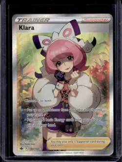 2021 Pokemon SWSH Chilling Reign Klara #194/198 - Image 1