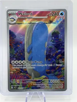 Pokemon: Wailord Illustration Rare 162/159 Journey Together - Image 1
