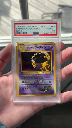 Pokemon PSA 10 Sabrina’s Alakazam Japanese Gym Challenge - Image 2