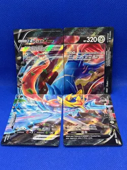 Pokemon Sword & Shield Zacian V-Union SWSH163 SWSH164 SWSH165 SWSH166 Set of 4 - Image 1