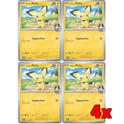 Pokemon TCG 4x Ethan's Pichu 071/182 Destined Rivals Playset NM - Image 1