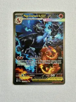 Pokemon TCG Phantasmal Flames Mega Charizard X ex 125/094 SIR - Image 1