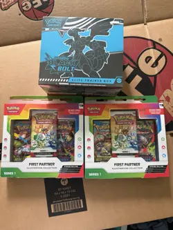 Pokemon TCG First Partner Illustration Collection Series 1 and black bolt etb - Image 1