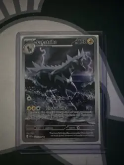 Zebstrika 115/086 White Flare Illustration Rare Holo Pokemon TCG NM Miscut - Image 1