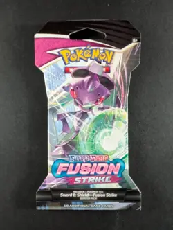2021 Pokemon Fusion Strike (GENESECT) Factory Sealed Sleeved Booster Pack (B) - Image 1