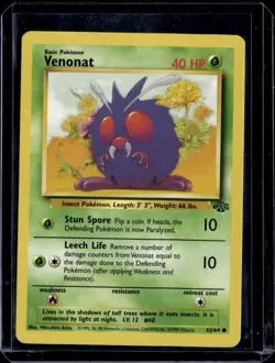 Venomat 63/64 / Uncommon Unlimited Jungle 1999 (MP) / Pokemon TCG - Image 1