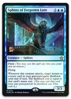 Sphinx of Forgotten Lore #51 (Foil) (NM) Prerelease Cards PRE Magic MTG - Image 1