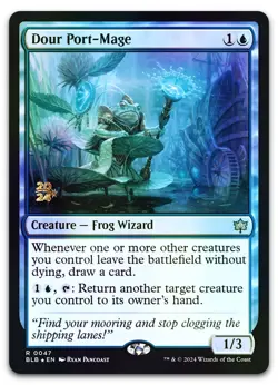 Dour Port-Mage #47 (Foil) (NM) Prerelease Cards PRE Magic MTG - Image 1