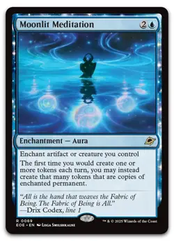Moonlit Meditation #69 (LP) Edge of Eternities EOE Magic MTG - Image 1