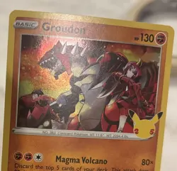 Pokemon TCG - GROUDON #017/025 Holo Rare 2021 Pokemon Celebrations 25th Anniv. - Image 4