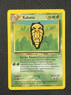 Kakuna 41/75 Neo Discovery Pokemon TCG WOTC Vintage Regular (Light Play) LP 1 - Image 1