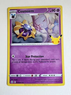 Cosmoem 014/025 Rare Celebrations Pokemon Near Mint - Image 1