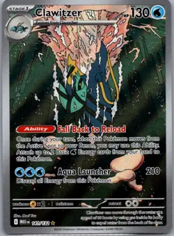 Clawitzer 141/132 Illustration Rare Mega Evolution Pokemon Holo Near Mint - Image 1