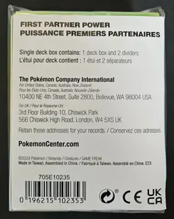 Pokemon First Partner Power Starters PC Exclusive Deck Box New Factory Sealed - Image 2