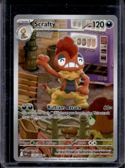 2025 Pokemon White Flare Scrafty Illustration Rare #139/086 - Image 1