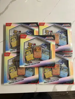 Pokemon TCG Prismatic Evolutions Poster Collection Box x5 Brand New Sealed - Image 2