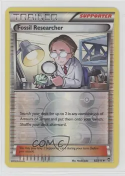 Fossil Researcher Reverse Foil Pokemon XY Furious Fists #92 - Image 1