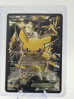 2016 POKEMON XY BLACK STAR PROMO #XY124 PIKACHU EX FULL ART LP 🔥🔥🔥 - Image 1