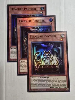 3x Treasure Panther 1st Edition Super Rare MZMU-EN053 Yu-Gi-Oh! - Image 1