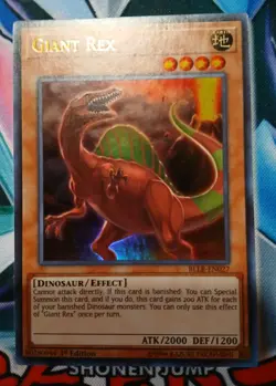 Yugioh Giant Rex BLLR-EN027 1ST ED LP - Image 1
