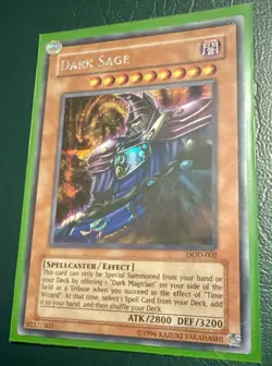 Dark Sage DOD-002 Secret Rare Yu-Gi-Oh Promo Vintage Spellcaster - Image 2