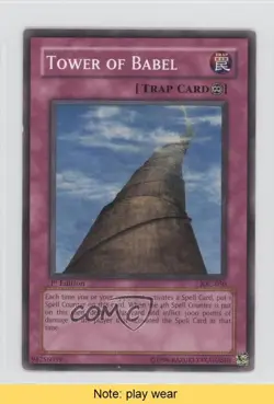 Tower of Babel 1st Ed. YuGiOh Invasion Chaos #IOC-050 2004 READ 3y7 - Image 1