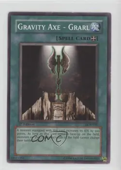 Gravity Axe - Grarl 1st Ed. YuGiOh Dark Crisis #DCR-034 2003 - Image 1