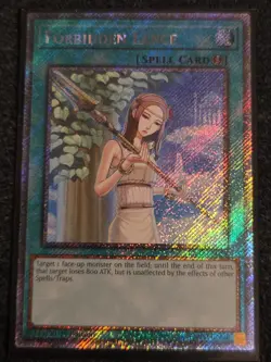 Forbidden Lance 1st Edition Platinum Secret Rare RA02-EN058 Yu-Gi-Oh! - Image 1