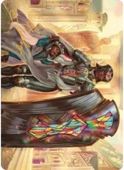 Guardian of New Benalia Art Card (Gold-Stamped Signature) 8 MTG NM - ASDMU - Image 1