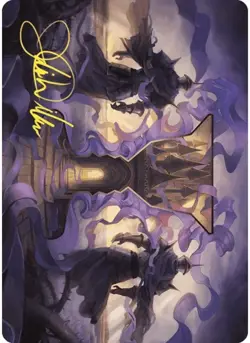 Court of Locthwain Art Card (Gold-Stamped Signature) 53 MTG NM - ASWOE - Image 1