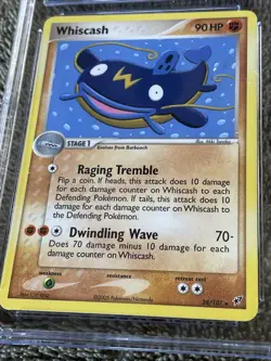 Pokemon EX Deoxys 28/107 Rare Card - Whiscash CGC Pristine 10 - Image 3