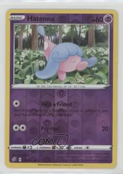 Hatenna Reverse Foil Pokemon Sword & Shield Rebel Clash #083 - Image 1
