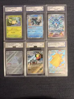 Pokemon Cards X6 AGS Graded Slabs Bundle Lot - Image 1