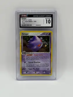 CGC 10 GEM MINT Gengar 2006 EX Legend Maker 5/92 Holo Pokemon Card - Image 1