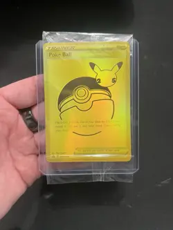 Sealed Trainer Poke Ball SWSH146 Gold Holo Promo Pokemon Card 25th Pokeball NM/M - Image 1