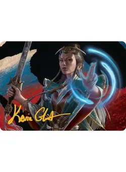 Narset, Jeskai Waymaster Art Card (44/54) (Gold-Stamped Signature) MTG NM - Image 1