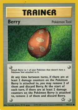 ~*~ Berry ~ 2000 Pokemon TCG Neo Genesis ~ 99/111 ~*~ - Image 1