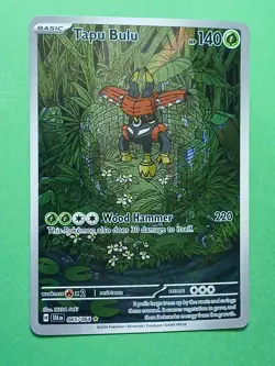Pokemon Scarlet & Violet Shrouded Fable Tapu Bulu 065/064 Illustration Rare - Image 1