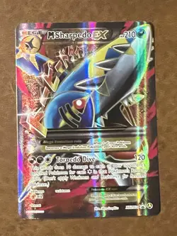 Pokemon M Sharpedo EX XY200a XY Collection Alternate Art Full Art Promo TCG - Image 3
