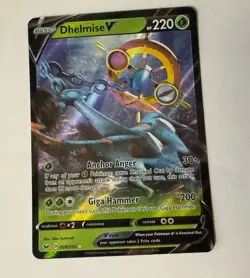 Pokemon - NM Dhelmise V - Sword & Shield Base Ultra Rare 009/202 - Near Mint - Image 1