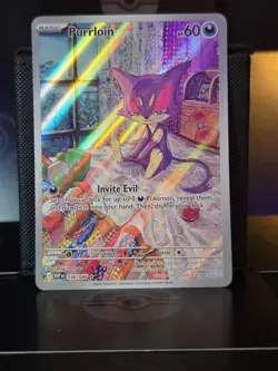 Pokemon TCG Purrloin Card 136/086 Illustration Rare, Sv: White Flare - Image 1